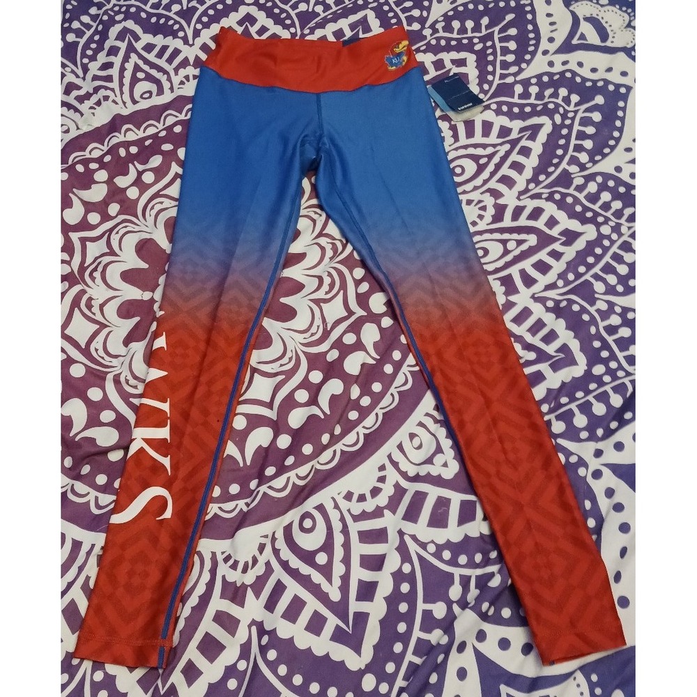 NEW Forever Collectibles NCAA Kansas University‎ Jayhawks Women's Leggings, XS